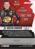 AUTOGRAPHED Tony Stewart 2016 Panini Prizm Racing 3X CHAMPION DIECUT (#14 Bass Pro Shops Team) Insert Signed NASCAR Collectible Trading Card with COA