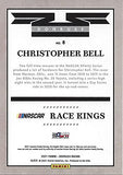 AUTOGRAPHED Christopher Bell 2021 Panini Donruss RACE KINGS (#95 Rheem Team) Levine Family Racing NASCAR Cup Series Signed Collectible Trading Card with COA