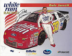 AUTOGRAPHED 1997 Dale Jarrett #32 White Rain Racing Team (Busch Grand National Series) Vintage Rare Signed Collectible Picture 9X11 Inch NASCAR Hero Card Photo with COA