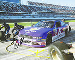 AUTOGRAPHED 2016 Bubba Wallace #6 Selfeo Team (Roush Racing) Rare Xfinity Series Signed Picture 8X10 Inch NASCAR Glossy Photo with COA
