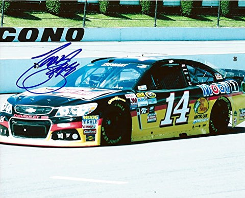 AUTOGRAPHED 2015 Tony Stewart #14 Rush Truck Centers Racing POCONO SPEEDWAY (Stewart-Haas Team) 8X10 Inch Signed Picture NASCAR Glossy Photo with COA
