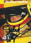 AUTOGRAPHED Michael Waltrip 1993 Finish Line Racing (#30 Pennzoil Team) Winston Cup Series Vintage Signed NASCAR Collectible Trading Card with COA