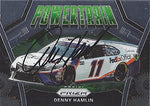 AUTOGRAPHED Denny Hamlin 2020 Panini Prizm POWERTRAIN (#11 FedEx Team) Joe Gibbs Racing NASCAR Cup Series Insert Signed Collectible Trading Card with COA