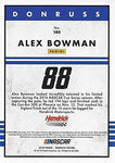 AUTOGRAPHED Alex Bowman 2018 Panini Donruss Racing (Black Border) #88 Nationwide Team Hendrick Motorsports Signed Collectible NASCAR Trading Card with COA and Toploader