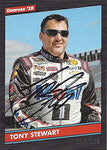 AUTOGRAPHED Tony Stewart 2019 Panini Donruss Racing (#14 Mobil 1 Team) Monster Cup Series Parallel Insert Signed NASCAR Collectible Trading Card with COA #112/199