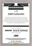 AUTOGRAPHED Joey Logano 2021 Panini Donruss Racing RACE KINGS (#22 Shell Pennzoil) Team Penske NASCAR Cup Series Signed Collectible Trading Card with COA
