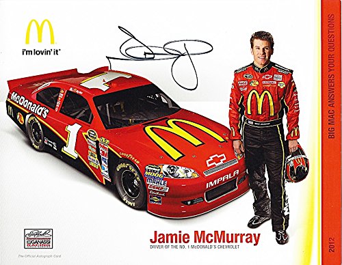 AUTOGRAPHED 2012 Jamie McMurray #1 McDonald's Racing Team (Ganassi