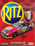 AUTOGRAPHED 2008 Matt Kenseth #17 RITZ Crackers (Busch Series) SIGNED NASCAR 9X11 Hero Card w/COA