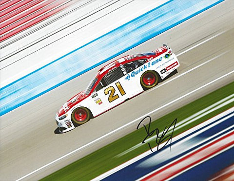 AUTOGRAPHED 2017 Ryan Blaney #21 Motorcraft Team (Wood Brothers Racing) Monster Energy Cup Series Car Signed Collectible Picture NASCAR 9X11 Inch Glossy Photo with COA