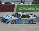 AUTOGRAPHED 2019 Dale Earnhardt Jr. #8 Hellmanns Car DARLINGTON THROWBACK On-Track Racing (Xfinity Series Race) JR Motorsports Signed Collectible Picture 8X10 Inch NASCAR Glossy Photo with COA