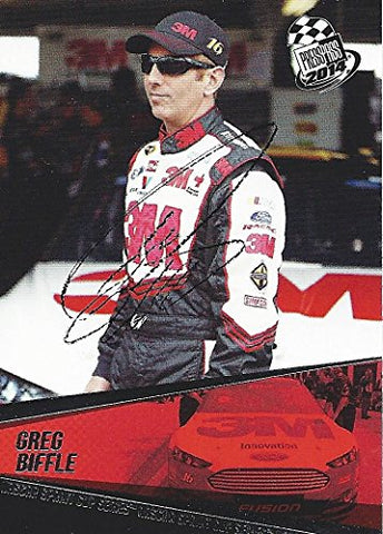 AUTOGRAPHED Greg Biffle 2014 Press Pass Racing (Team Roush) 3M Innovation Signed Collectible NASCAR Trading Card with COA
