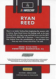 AUTOGRAPHED Ryan Reed 2018 Panini Donruss Racing (#16 Lilly Roush Team) Xfinity Series Red Parallel Insert Signed NASCAR Collectible Trading Card with COA #188/299
