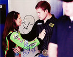 2X AUTOGRAPHED Danica Patrick & Stenhouse Jr. 2013 NASCAR COUPLE Signed 8X10 Inch Photo with COA