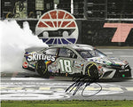 AUTOGRAPHED 2020 Kyle Busch #18 Skittles Zombie Team TEXAS RACE WIN (Victory Burnout Celebration) Joe Gibb Racing NASCAR Cup Series Signed Picture 8X10 Inch Glossy Photo with COA