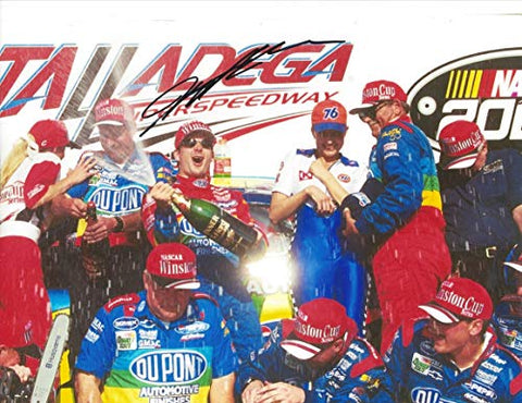 AUTOGRAPHED 2000 Jeff Gordon #24 DuPont Racing TALLADEGA DIEHARD 500 RACE WIN (Victory Lane Celebration) Vintage Winston Cup Series Signed Collectible Picture 9X11 Inch NASCAR Glossy Photo with COA