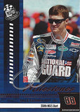 AUTOGRAPHED Dale Earnhardt Jr. 2009 Press Pass Racing MILESTONES (350th Consecutive Start) #88 National Guard Team Red Parallel Insert Signed NASCAR Collectible Trading Card with COA