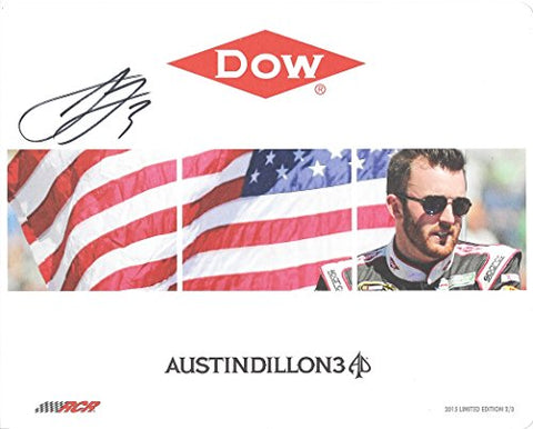 AUTOGRAPHED 2015 Austin Dillon #3 DOW Racing American Flag (Childress) Sprint Cup Series 8X10 Signed Picture NASCAR Hero Card with COA
