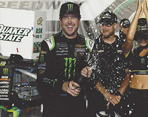AUTOGRAPHED 2019 Kurt Busch #1 Monster Energy Team KENTUCKY RACE WIN (Victory Lane Celebration) Ganassi Team Signed Collectible Picture NASCAR 8X10 Inch Glossy Photo with COA