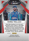 AUTOGRAPHED Bubba Wallace 2020 Panini Prizm Racing RARE BLUE PRIZM (#43 Richard Petty Motorsports) NASCAR Cup Series Insert Signed Collectible NASCAR Trading Card with COA