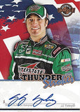 AUTOGRAPHED J.J. Yeley 2007 Wheels Racing THUNDER STROKES (Authentic Signature) #18 Interstate Batteries Gibbs Team Signed Collectible NASCAR Trading Card
