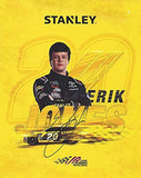 AUTOGRAPHED 2019 Erik Jones #20 Stanley Toyota Team (Joe Gibbs Racing) Monster Energy Cup Series Signed Collectible Picture NASCAR 8X10 Inch Hero Card Photo with COA