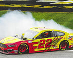 AUTOGRAPHED 2020 Joey Logano #22 Pennzoil Racing KANSAS RACE WIN (Hollywood Casino 400) Victory Burnout Signed Picture 8X10 Inch NASCAR Glossy Photo with COA