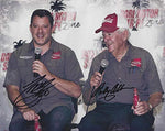 2X AUTOGRAPHED 2016 Tony Stewart & Bobby Allison #14 Coca-Cola DARLINGTON Dual Signed Picture 8X10 NASCAR Glossy Photo with COA