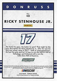 AUTOGRAPHED Ricky Stenhous Jr. 2018 Panini Donruss Racing (Sunny D Roush Team) Black Border Insert Signed NASCAR Collectible Trading Card with COA
