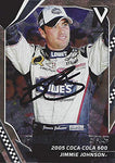 AUTOGRAPHED Jimmie Johnson 2018 Panini Victory Lane Racing PAST WINNERS (2005 Coca Cola 600) Hendrick Motorsports Insert Signed NASCAR Collectible Trading Card with COA