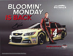 AUTOGRAPHED 2015 Kevin Harvick #4 Outback Steakhouse Racing (Bloomin Monday is Back) 9X11 Signed Picture NASCAR Hero Card with COA
