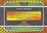 AUTOGRAPHED Kyle Larson 2018 Panini Donruss Racing POLE POSITION (#42 Target Chevy Team) Monster Cup Series Insert Signed NASCAR Collectible Trading Card with COA