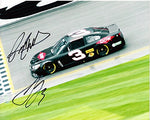 2X AUTOGRAPHED 2014 Austin Dillon & Richard Childress #3 DOW (Daytona Test Car) Rookie Signed 8X10 NASCAR Photo with COA