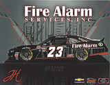 AUTOGRAPHED 2019 John Hunter-Nemechek #23 Fire Alarm Services Chevrolet Team (GMS Racing) Xfinity Series Signed Collectible Picture NASCAR 5X7 Inch Hero Card Photo with COA