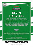 AUTOGRAPHED Kevin Harvick 2021 Panini Donruss DOMINATORS (#4 Jimmy Johns Team) Stewart-Haas Racing NASCAR Cup Series Insert Signed Collectible Trading Card with COA