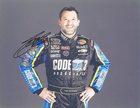 AUTOGRAPHED 2015 Tony Stewart #14 Code 3 Associates Racing (Stewart-Haas Team) Media Day Pose 9X11 Signed Picture NASCAR Glossy Photo with COA