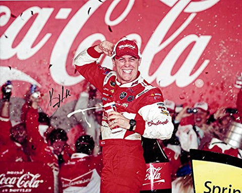 AUTOGRAPHED 2013 Kevin Harvick #29 Budweiser Racing Team SPRINT UNLIMITED WIN (Coca-Cola) Victory Lane Childress Signed 8X10 NASCAR Glossy Photo with COA