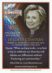 Hillary Clinton 2016 Leaf Decision HAWAII INDUSTRY SUMMIT Extremely Rare Insert Presidential Politics Collectible Promo Trading Card