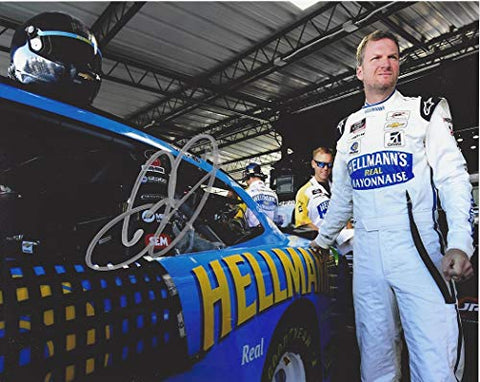 AUTOGRAPHED 2019 Dale Earnhardt Jr. #8 Hellmanns Racing DARLINGTON THROWBACK WEEKEND Garage Area (Xfinity Series Race) JR Motorsports Signed Collectible Picture 8X10 Inch NASCAR Glossy Photo with COA