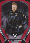 AUTOGRAPHED Jeffrey Earnhardt 2018 Panini Victory Lane Racing VRX SIMULATORS (Monster Enery Cup Series) Red Parallel Insert Signed NASCAR Collectible Trading Card with COA #02/49