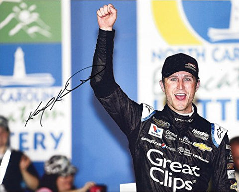 AUTOGRAPHED 2015 Kasey Kahne #00 Haas Automation Racing CHARLOTTE TRUCK WIN (Victory Lane Trophy) Signed 8X10 Picture NASCAR Glossy Photo with COA