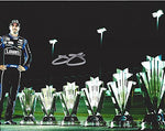 AUTOGRAPHED 2013 Jimmie Johnson #48 Lowe's Racing 6X CHAMPION (Trophy Pose) Signed Picture 8X10 NASCAR Glossy Photo with COA