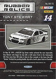 AUTOGRAPHED Tony Stewart 2016 Panini Torque Racing RUBBER RELICS (Race-Used Tire) #14 Mobil 1 Team Insert Signed NASCAR Collectible Trading Card with COA #362/399