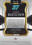 AUTOGRAPHED Chris Buescher 2017 Panini Select Racing GRANDSTAND (JTG Daugherty Team) Monster Cup Series Signed NASCAR Collectible Trading Card with COA
