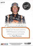 TRAVIS PASTRANA 2012 Press Pass Showcase Racing MASTERPIECES (Jumbo Boost Mobile Firesuit & Sheetmetal) Rookie Rare Insert Collectible NASCAR Trading Card (#78 of 99)