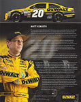 AUTOGRAPHED 2015 Matt Kenseth #20 DeWalt Toyota Team (Joe Gibbs Racing) Sprint Cup Series Signed Collectible Picture NASCAR 8X10 Inch Hero Card Photo with COA