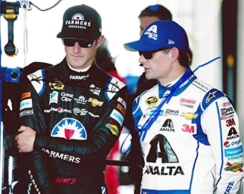 2X AUTOGRAPHED Jeff Gordon & Kasey Kahne 2015 Hendrick Motorsports Team Mates PENN STATE (Sprint Cup Series Garage Area) Dual Signed Picture NASCAR Glossy 8X10 Inch Photo with COA