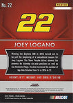 AUTOGRAPHED Joey Logano 2016 Panini Prizm Racing (#22 Shell Pennzoil) Team Penske Sprint Cup Series Signed NASCAR Collectible Trading Card with COA