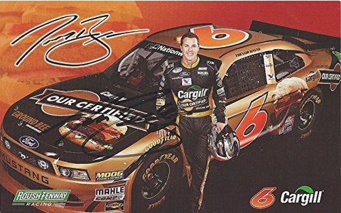 AUTOGRAPHED 2013 Trevor Bayne #6 Cargill Beef Sponsor (Roush Racing) Nationwide Series Signed Collectible Picture NASCAR 4X6 Inch Hero Card Photo with COA