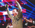 AUTOGRAPHED Kyle Busch 2019 WWE Monday Night Raw (Nashville) WWE 24/7 CHAMPIONSHIP BELT WINNER (Defeated R-Truth for the Victory) Signed Collectible Picture 8X10 Inch NASCAR Glossy Photo with COA