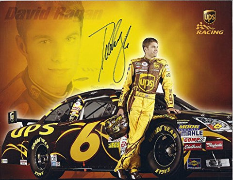 AUTOGRAPHED 2006 David Ragan #6 UPS Racing Team (Roush) Signed 9X11 NASCAR Hero Card with COA